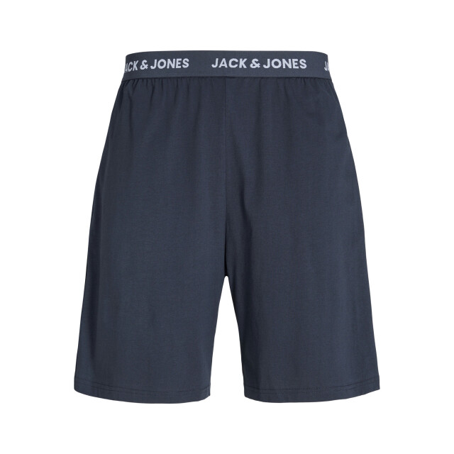 Jack & Jones Heren korte shortama pyjamaset jacomaha ronde hals grijs/donkerblauw 12276880-Vapor Blue large