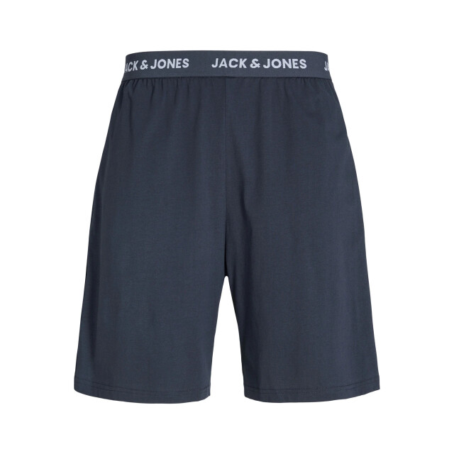 Jack & Jones Heren korte shortama pyjamaset jacomaha ronde hals grijs/donkerblauw 12276880-Vapor Blue large