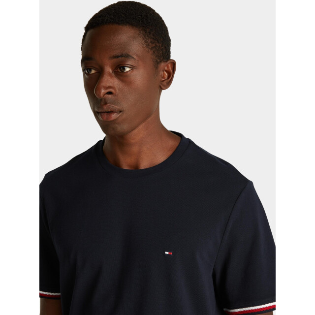 Tommy Hilfiger T-shirt korte mouw global stripe cuff tee mw0mw38630/dw5 198214 large