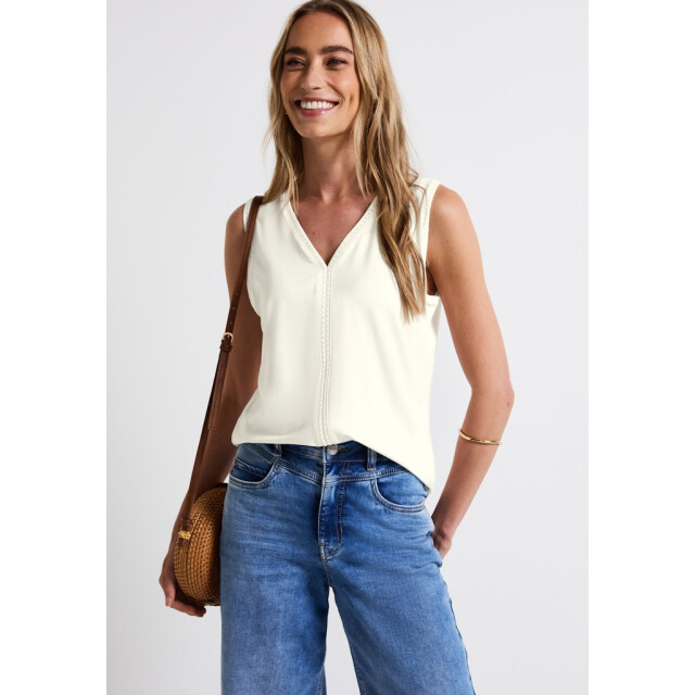 Street One a323333 jersey top w.crochet tape A323333 large