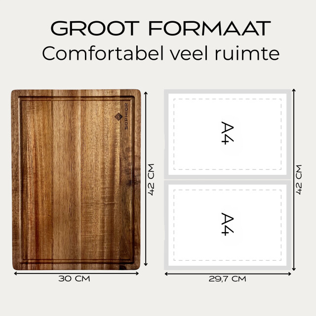 Sophior Snijplank van acacia hout groot 3174251 large