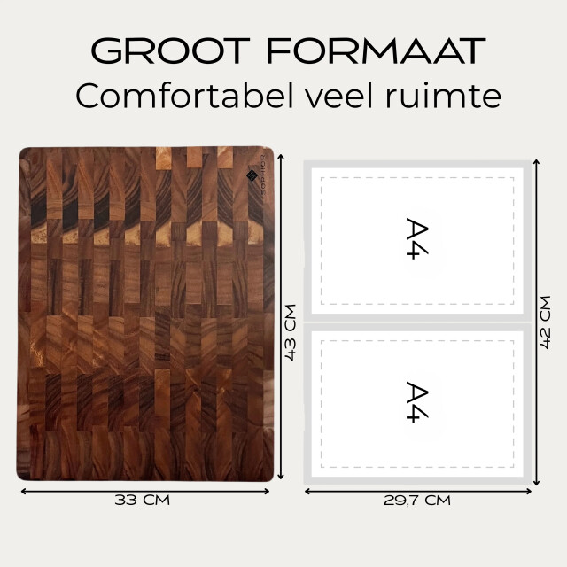 Sophior Hakblok van walnoot hout 3201955 large