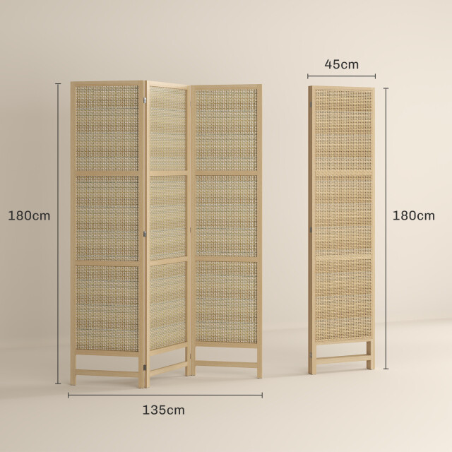 4goodz Driedelig kamerscherm opvouwbaar 180 cm vrijstaande scheidingswand 3205427 large