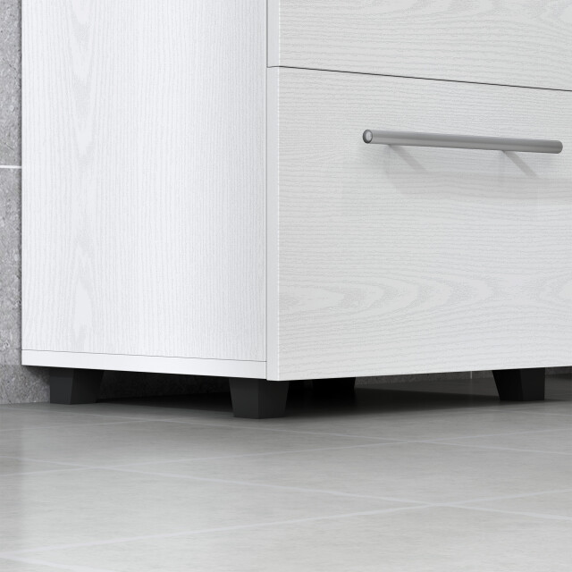 4goodz Homcom badkamerkast, wasbakkastje met lade, 60 cm hoog - 3205295 large