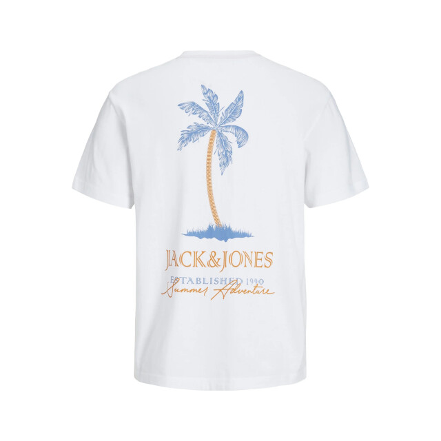 Jack & Jones Heren t-shirt jjsummer ronde hals 12269372-White large