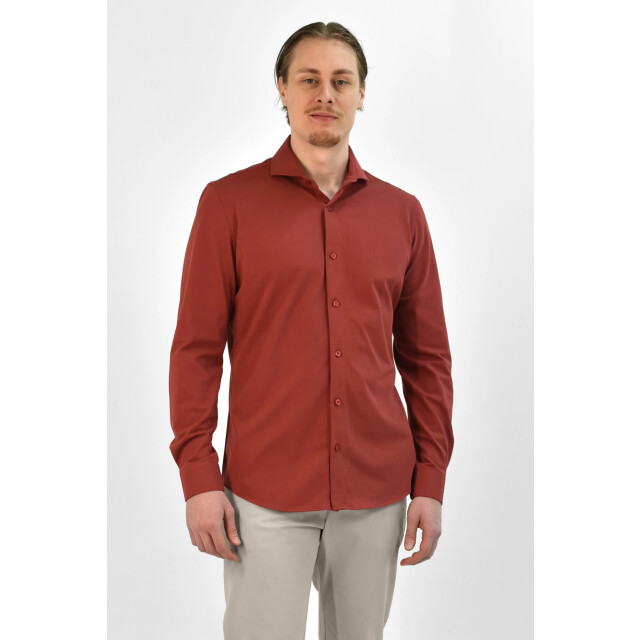 Vercate Strijkvrij overhemd japanese knitted - VC-JPKD-SF-RD large