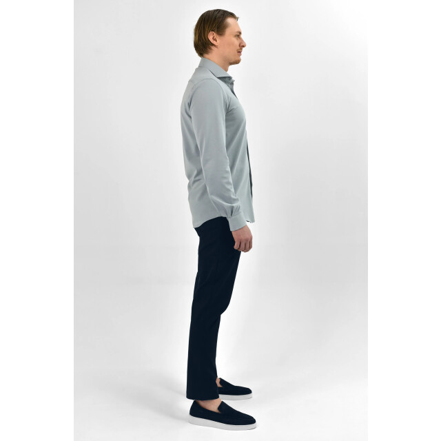 Vercate Strijkvrij overhemd japanese knitted licht VC-JPKD-SF-GRY large