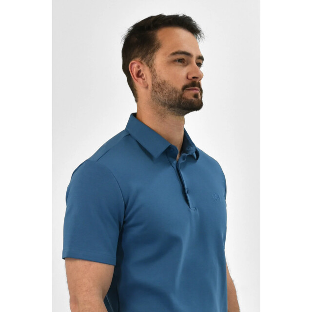 Vercate Strijkvrij poloshirt royal blue PC-PS-SS-BL large