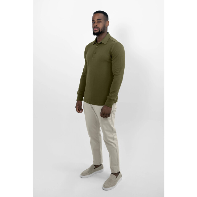 Vercate Strijkvrij poloshirt olijfgroen PC-PS-OL-2 large