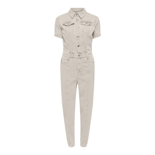 Only Onlpalmer ss dnm jumpsuit l ank cr ecru 4190.03.0001 large