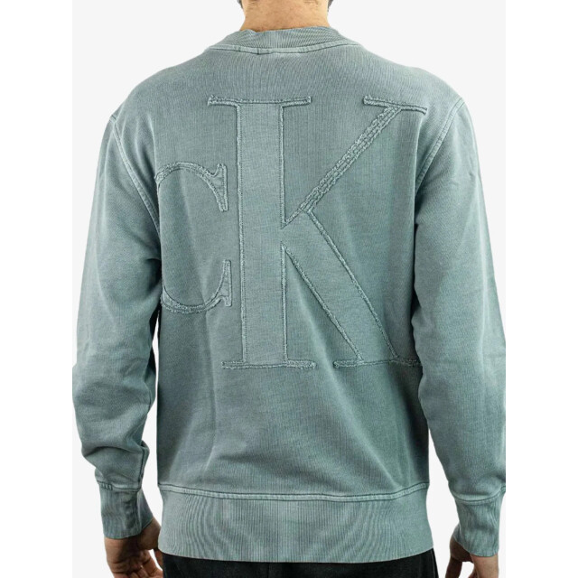Calvin Klein Heren sweater bold washed applique J30J327490-CKM large