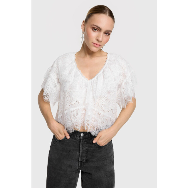 Alix The Label 2506926169 lace ruffle top 2506926169 lace ruffle top large