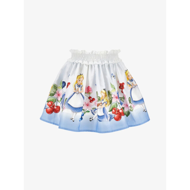 Monnalisa Meisjes rok bianco celeste 11E707-5665-9958 large