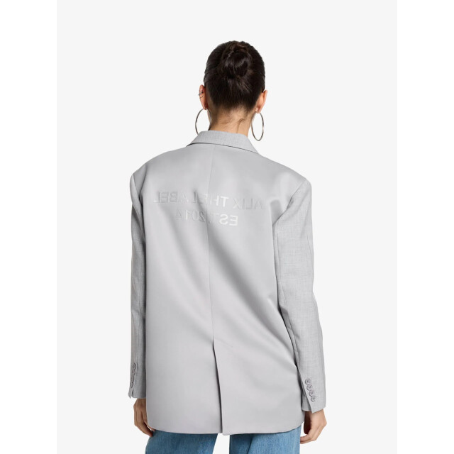 Alix The Label Dames blazer flowy stretch suit grey 2504406257-940 large