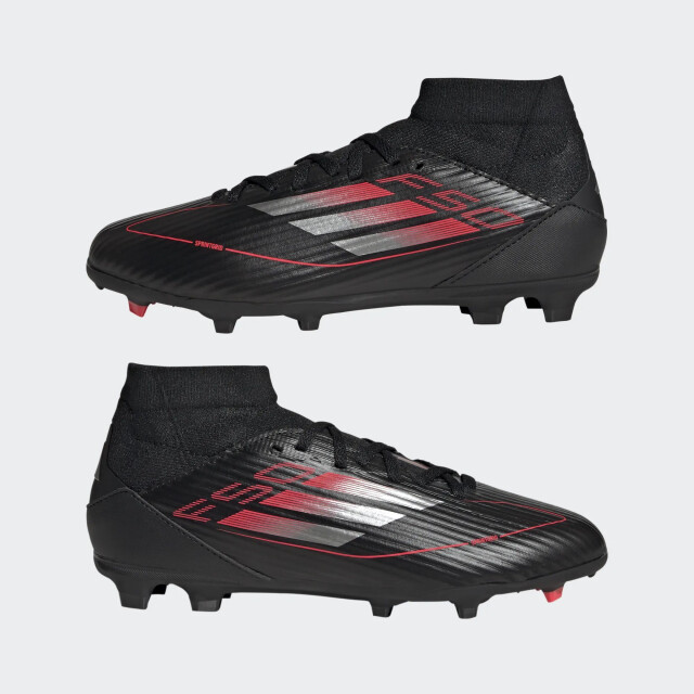 Adidas f50 league fg/mg mid j voetbal schoen firm ground jongens - 069334_990-4,5 large