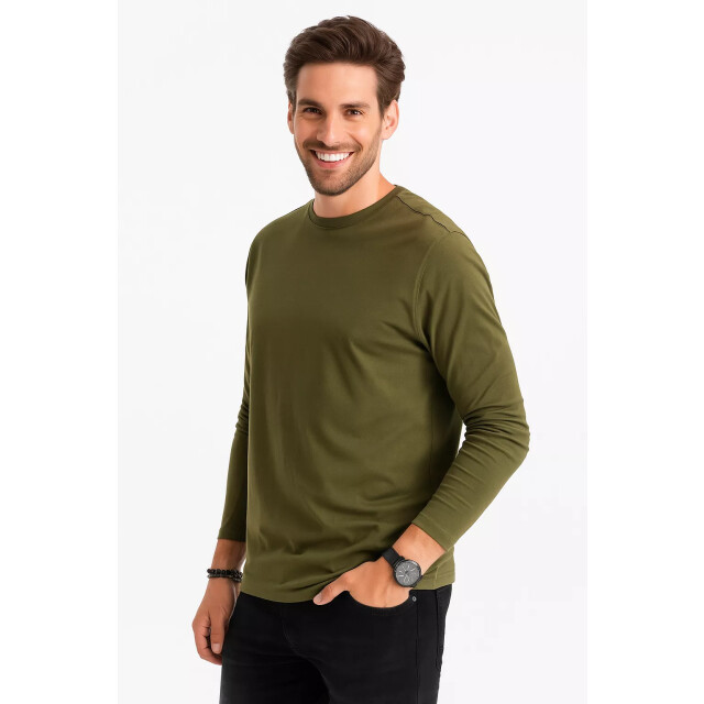 Ombre Longsleeve heren olijf - jidney OM-0106-V7 large