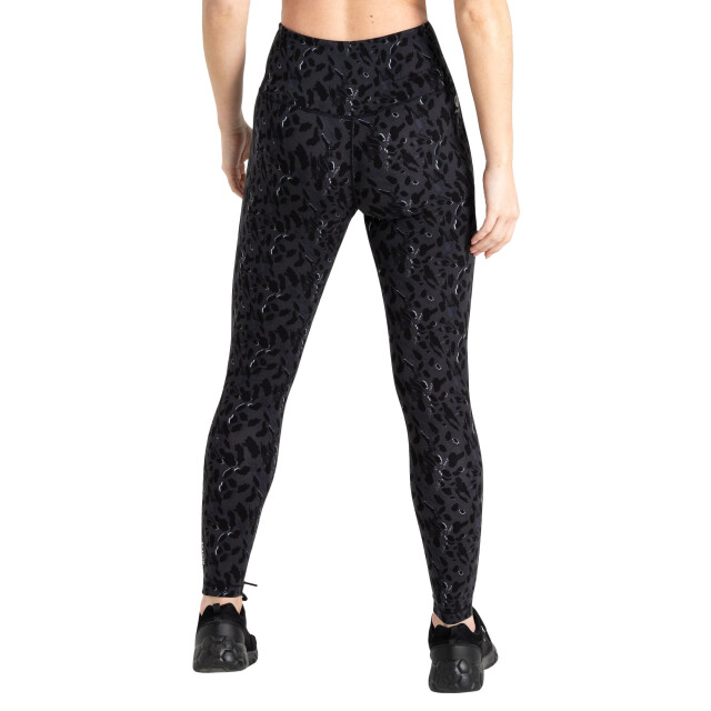Dare2b Dames influential gerecyclede legging met luipaardprint UTRG10311_black large