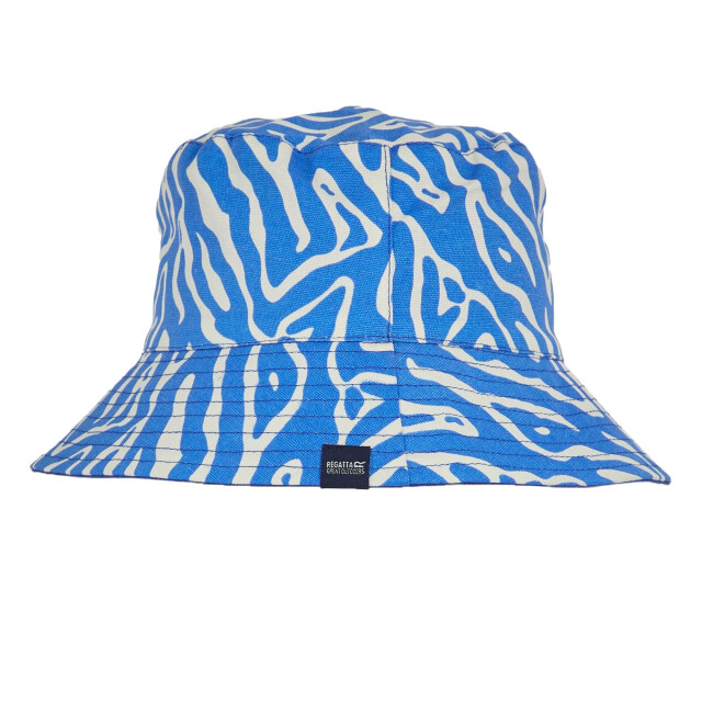 Regatta Dames abstract bloemige omkeerbare emmer hoed UTRG10605_brightestblue large