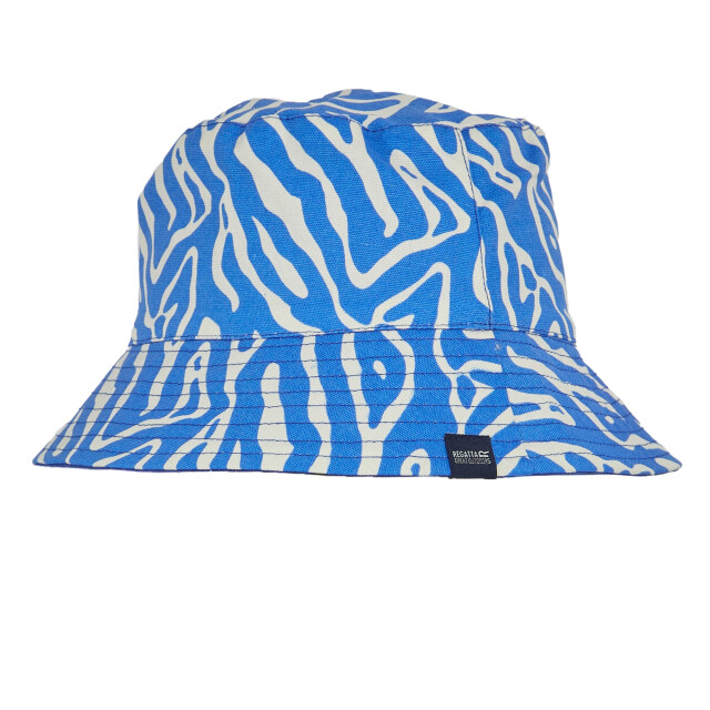 Regatta Dames abstract bloemige omkeerbare emmer hoed UTRG10605_brightestblue large
