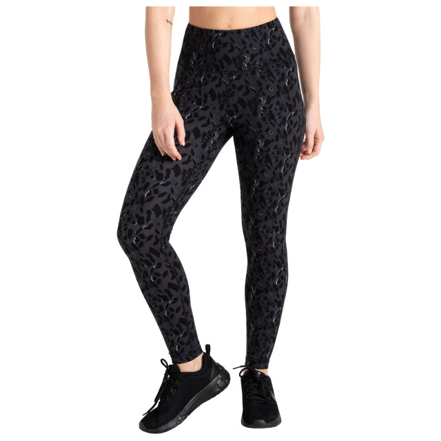 Dare2b Dames influential gerecyclede legging met luipaardprint UTRG10311_black large