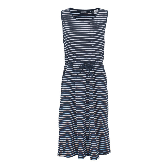 Regatta Dames ariena gestreepte casual jurk UTRG11721_navywhite large