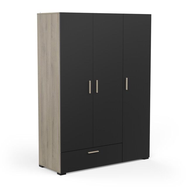CaliCosy Kast met 3 deuren, 1 lade en kledingstang met legplank l134,6 cm 2937693 large