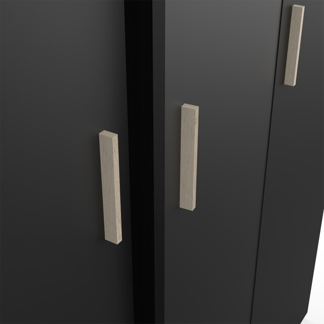CaliCosy Kast met 3 deuren, 1 lade en kledingstang met legplank l134,6 cm 2937693 large