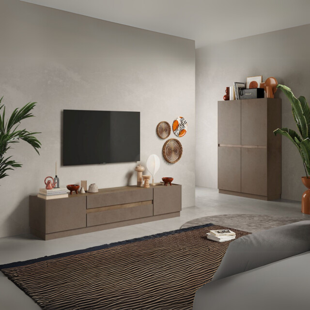 CaliCosy Tv-meubel met 2 deuren en 2 laden utopia l205 cm 2937327 large