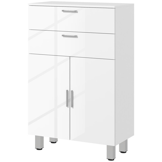 4goodz Kleankin badkamerkast, badmeubel met 2 deuren en 2 laden glanzend 4 3205528 large
