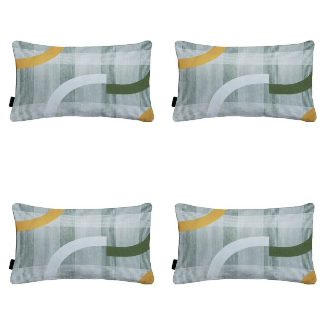 Madison sierkussen tess orange ca. 30x50 cm set van 4 3083113 large