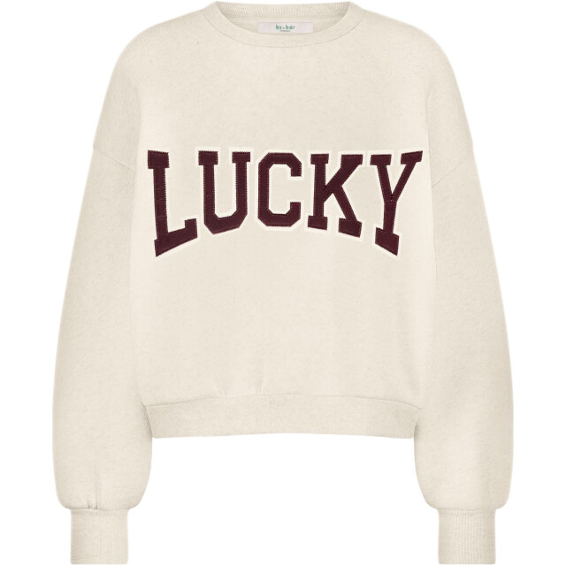 By-Bar Amsterdam Bibi patchwork sweater oyster melee 25518905-826 large