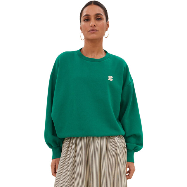 By-Bar Amsterdam Bibi dictionary big sweater peackock green 25518907-427 large