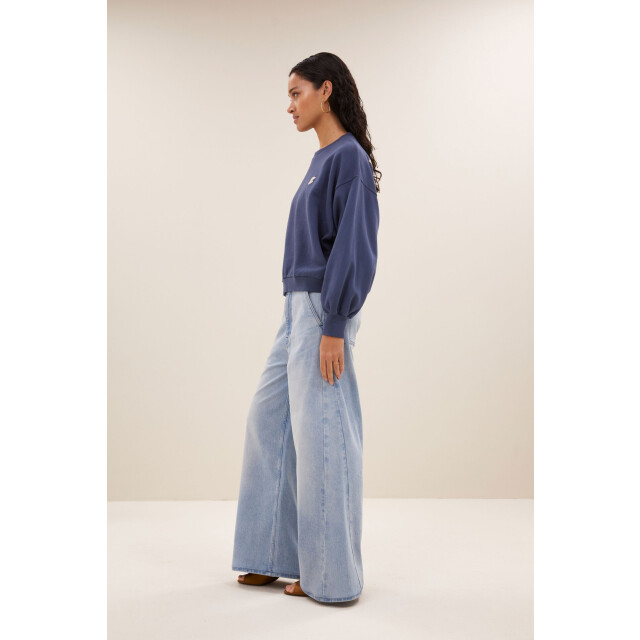 By-Bar Amsterdam Bibi lucky curve sweater winter blue 25518910-1614 large