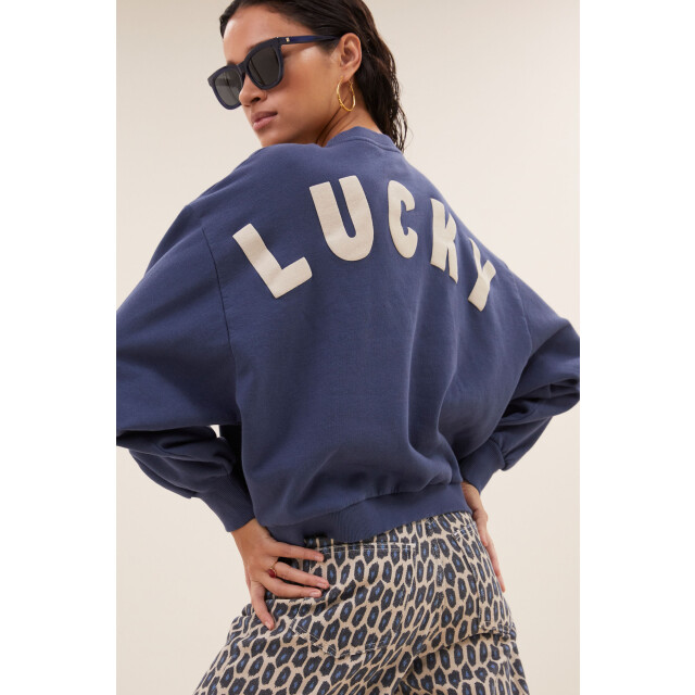 By-Bar Amsterdam Bibi lucky curve sweater winter blue 25518910-1614 large