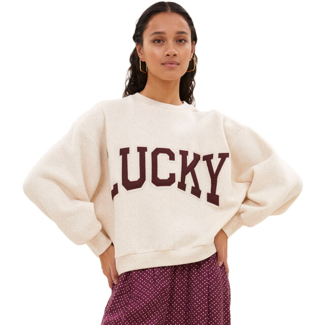 By-Bar Amsterdam Bibi patchwork sweater oyster melee 25518905-826 large