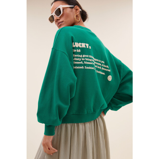 By-Bar Amsterdam Bibi dictionary big sweater peackock green 25518907-427 large