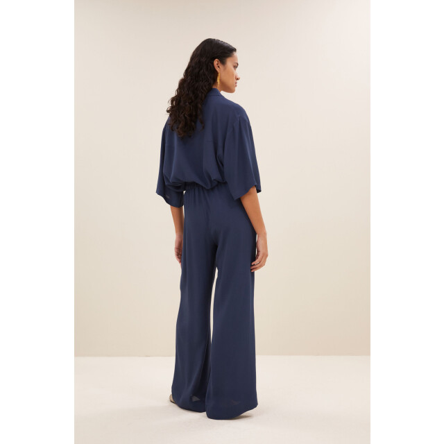 By-Bar Amsterdam Benji viscose pants winter blue 25518030-1614 large