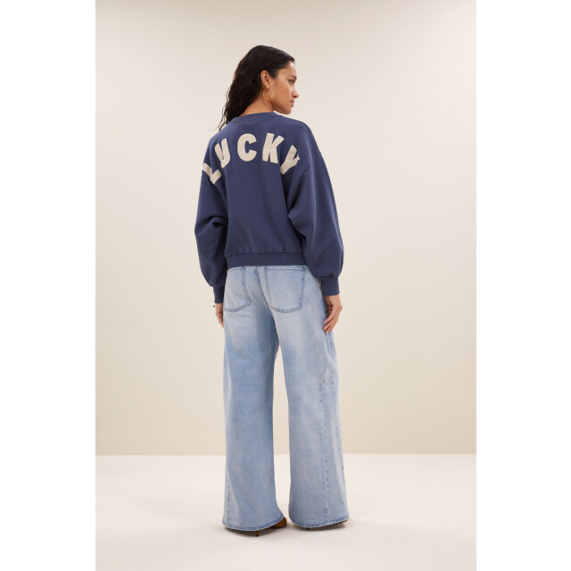 By-Bar Amsterdam Bibi lucky curve sweater winter blue 25518910-1614 large
