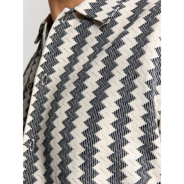 No Excess 28490488 shirt short sleeve zig zag jacquard 28490488 large