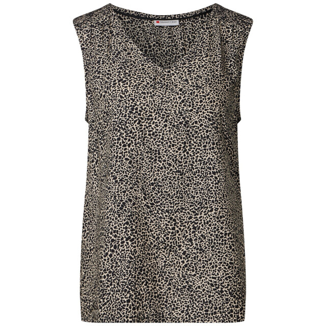 Street One a345737 v-neck blouse w smok detail A345737 large
