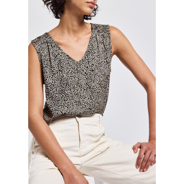Street One a345737 v-neck blouse w smok detail A345737 large