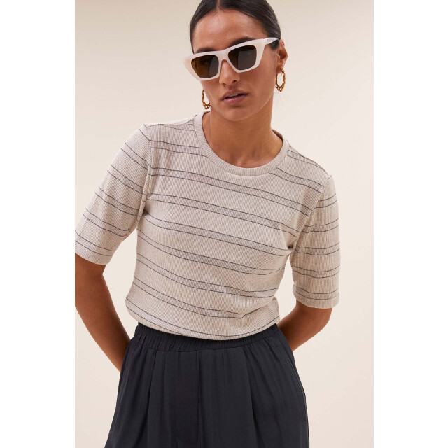 By-Bar Amsterdam 25511005 basic pearl stripe top 25511005 basic pearl stripe top large