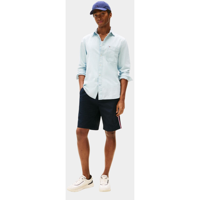 Tommy Hilfiger Casual hemd lange mouw chambray pocket rf shirt mw0mw39431/0gz 194838 large