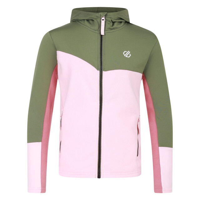 Dare2b Kinder/kids thriving iii core stretch midlayer UTRG11127_crystalroseolivinegreen large