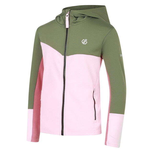 Dare2b Kinder/kids thriving iii core stretch midlayer UTRG11127_crystalroseolivinegreen large