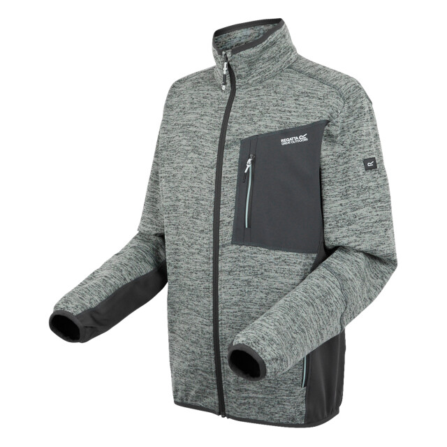 Regatta Heren baslinn marl full zip fleecejack UTRG11189_glacierash large