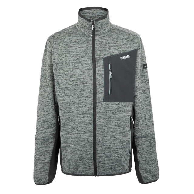 Regatta Heren baslinn marl full zip fleecejack UTRG11189_glacierash large