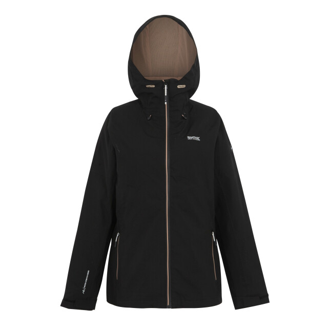 Regatta Dames wentwood ix 3 in 1 waterdichte jas UTRG11242_blackwarmtaupe large