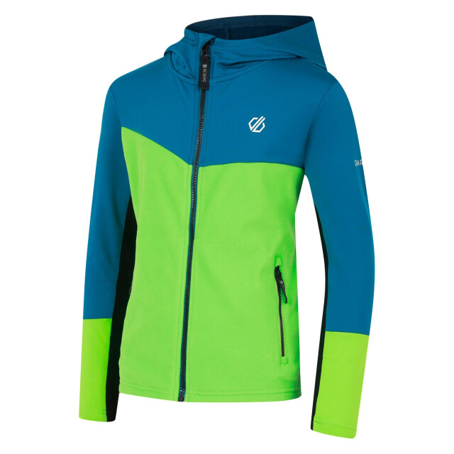 Dare2b Kinder/kids thriving iii core stretch midlayer UTRG11127_kingfisherbluegreenflash large