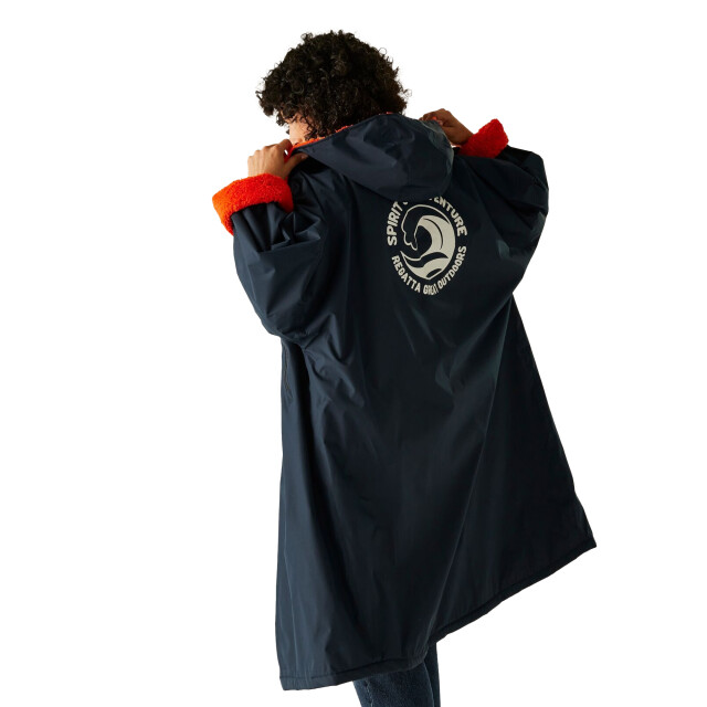 Regatta Waterdichte fleece gevoerde luierjas voor volwassenen UTRG9120_navyrustyorange large